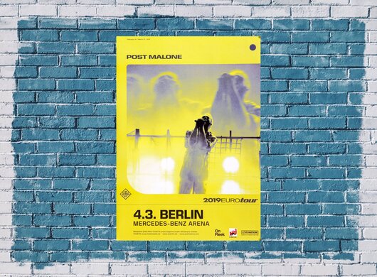 Post Malone - Euro Tour, Berlin 2019 - Konzertplakat