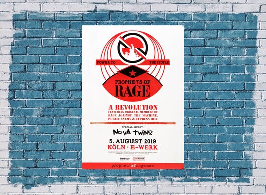 Prophets Of Rage - A Revolution, Köln 2019 - Konzertplakat