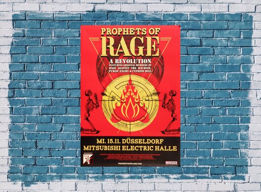 Prophets Of Rage - Make Germany Rage Again, Dsseldorf 2017 - Konzertplakat