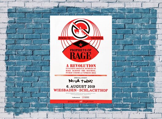 Prophets Of Rage - A Revolution, Wiesbaden 2019 - Konzertplakat