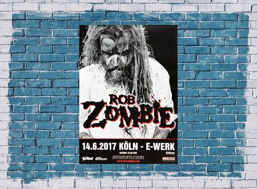 Rob Zombie - The Electric Warock, Köln  2017 - Konzertplakat