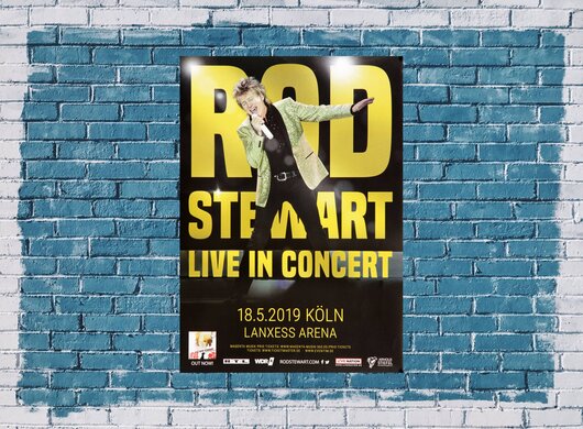 Rod Stewart - Live In Concert, Köln 2019 - Konzertplakat