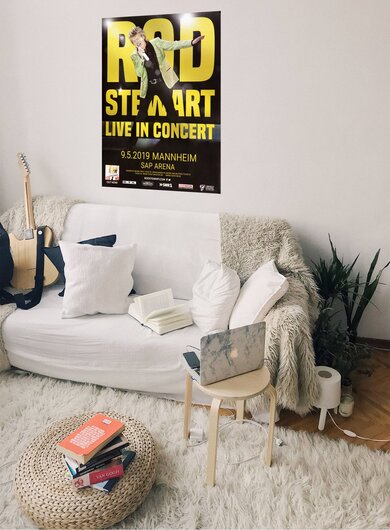 Rod Steward - Live In Concert, Mannheim 2019 - Konzertplakat