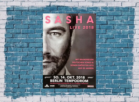 Sasha - Live !, Berlin 2018 - Konzertplakat