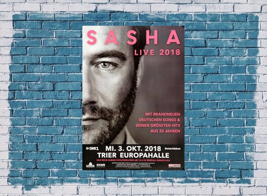 Sasha - Live !, Trier 2018 - Konzertplakat