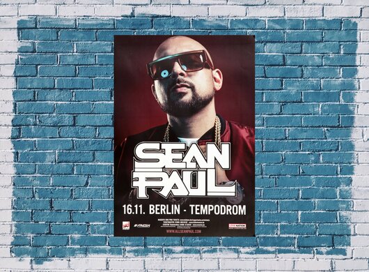 Sean Paul - Full Frequency, Berlin 2017 - Konzertplakat