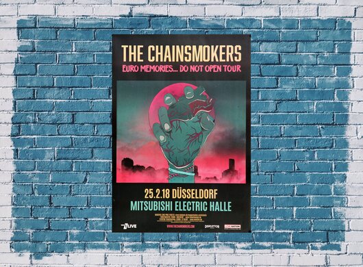 The Chainsmokers - Euro Memories, Dsseldorf 2018 - Konzertplakat
