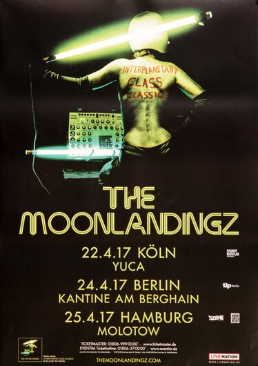 The Moonlandingz - Interplanetary Class, Tourneedaten 2017 - Konzertplakat