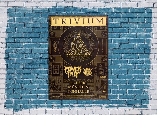 Trivium - The Sin And The Sentence, Mnchen 2018 - Konzertplakat