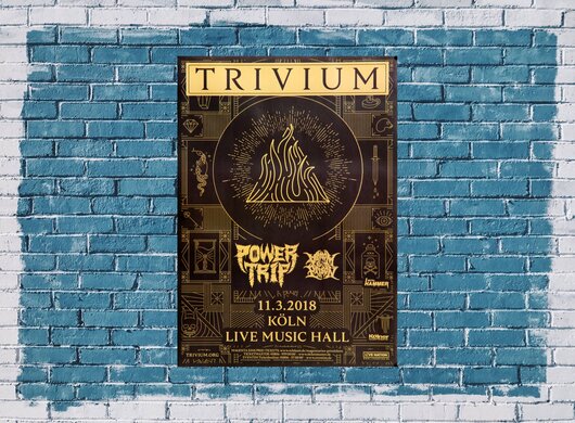 Trivium - The Sin And The Sentence, Köln 2018 - Konzertplakat