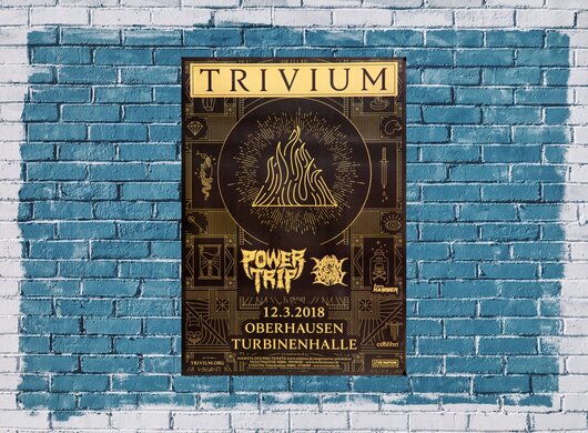 Trivium - The Sin And The Sentence, Oberhausen 2018 - Konzertplakat