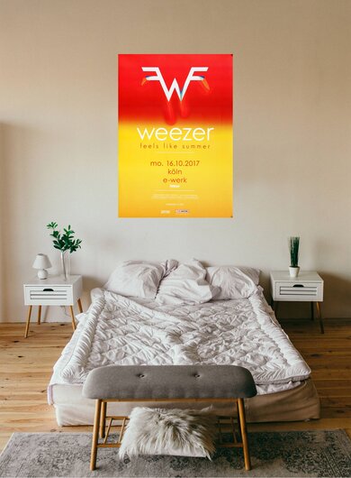 Weezer - Feels Like Summer, Köln 2017 - Konzertplakat