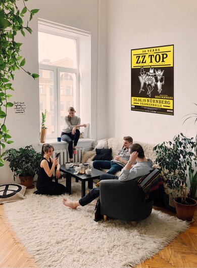 ZZ Top - 50 Years With..., Nürnberg 2019 - Konzertplakat