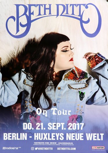 Beth Ditto - Fake Sugar, Berlin 2017 - Konzertplakat