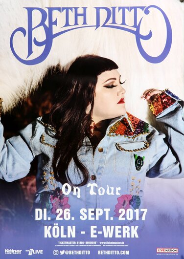 Beth Ditto - Fake Sugar, Köln 2017 - Konzertplakat