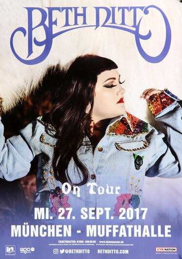 Beth Ditto - Fake Sugar, München 2017 - Konzertplakat
