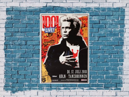 Billy Idol - Revitalized, Köln 2018 - Konzertplakat