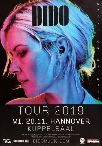 DIDO - Still On My Mind, Hannover 2019 - Konzertplakat