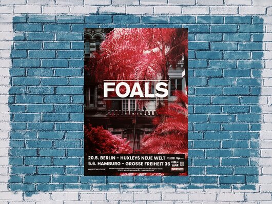 Foals - Everything Not Saved, On Tour 2019 - Konzertplakat