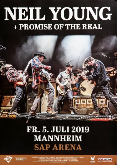 Neil Young - Promise To The Real, Mannheim 2019 - Konzertplakat