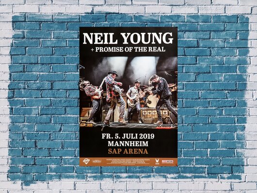 Neil Young - Promise To The Real, Mannheim 2019 - Konzertplakat