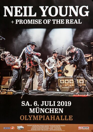 Neil Young - Promise To The Real, München 2019 - Konzertplakat