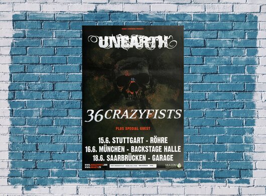 Kopie von 36Crazyfists & Unearth - Reviver, Tour 2010 - Konzertplakat