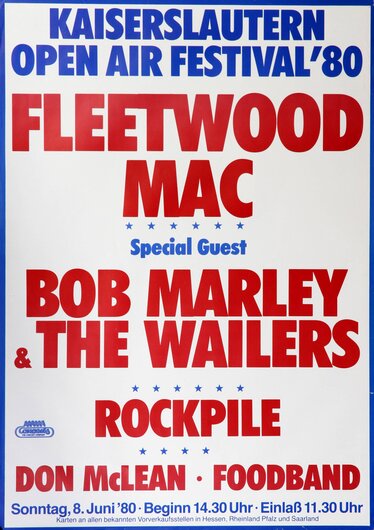 Bob Marley & Fleetwood Mac, Kaiserslautern 1980