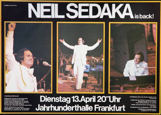 Neil Sedaka, Frankfurt 1972