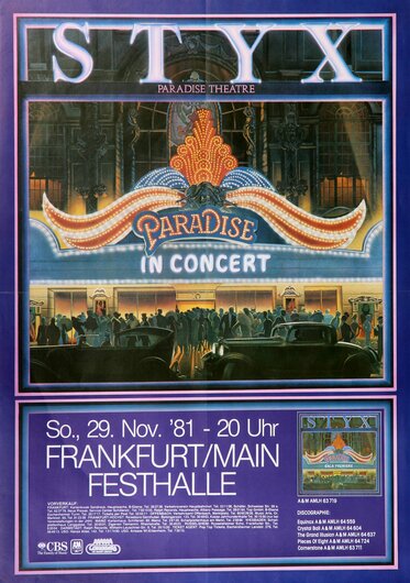 Styx, In Concert, Frankfurt, 1981