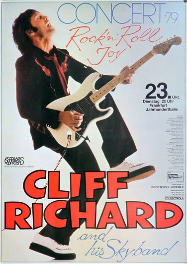 Cliff Richard, Rock´n Roll Joy,Frankfurt,1979, small tears on the edge,