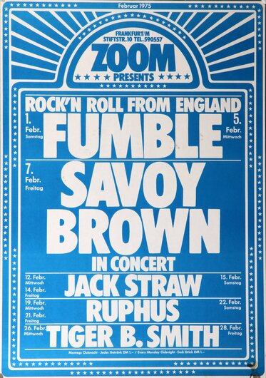 ZOOM Club - Frankfur Februart, 1975