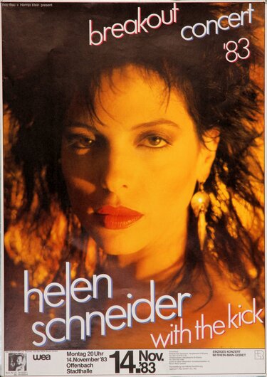 Helen Schneider Wiht The Kick - Breakout Concert, Offenbach 1983