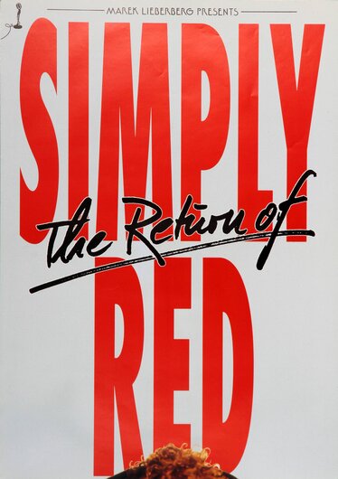 Simply Red - Door Poster - Oberteil, Frankfurt 1990