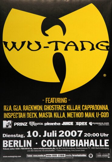 Wu - Tang Clan - Unreleased, Berlin 2007