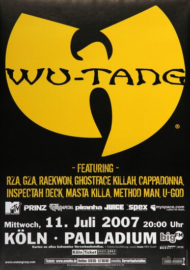 Wu-Tang Clan - Unreleased, Köln 2007
