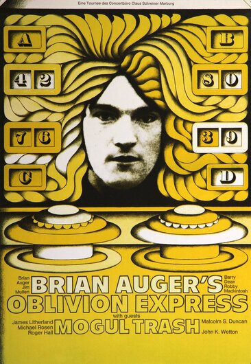 Brian Auger´s Oblivion Express - The Yello Tour, No Town 1970