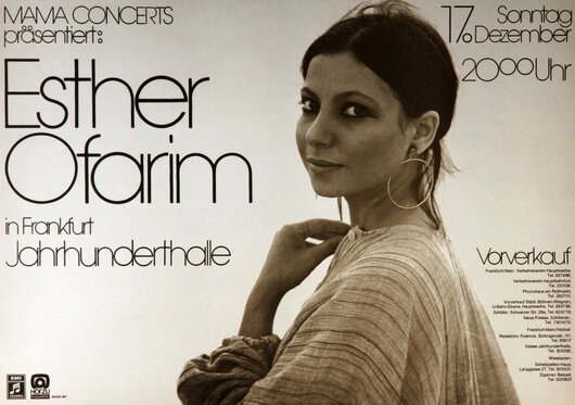 Esther Ofarim - Deutschlandtour, Frankfurt 1972
