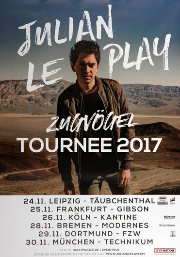 Julian De Play - Zugvögel, All Dates 2017