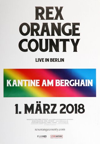 Rex Orange County - Kantine Am Berghain, Berlin 2018