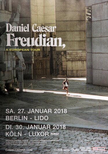 Daniel Caesar Freudian - A European Tour, All Dates 2018
