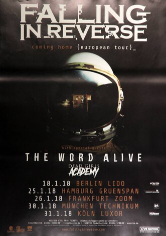 Falling In Reverse - The World Alive, All Dates 2018