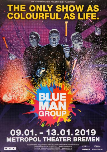 Blue Man Group - The Only Show As Colourful As Life, Bremen 2019