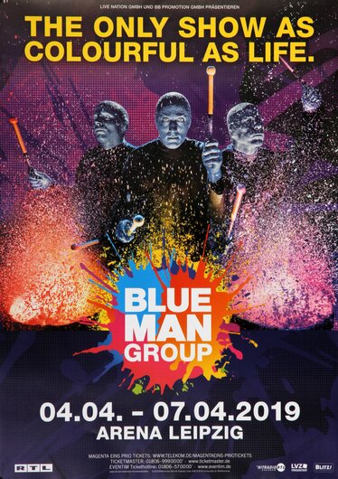 Blue Man Group - The Only Show As Colourful As Life, Leipzig 2019