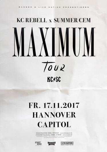 KC Rebell X Summer Cem - Maximum Tour, Hannover 2017