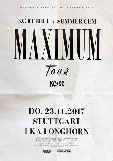 KC Rebell X Summer Cem - Maximum Tour, Stuttgart 2017