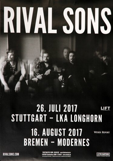 Rival Sons - Hollow Bones, Tour Dates 2017