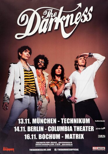 The Darkness - Pinewood Smile, Tour Dates 2017