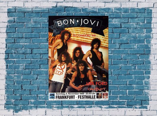 Bon Jovi, New Jersey, Frankfurt 1988, Konzertplakat