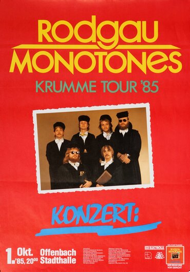 Rodgau Monotones - Krumme Tour 85, Offenbach 1985